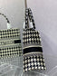 Dior Book Tote-小號36.5cm-黑色千鳥格