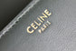 Celine TRIOMPHE 小號亮澤羊皮翻蓋錢包-墨綠