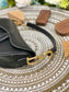 Dior Saddle 馬鞍包-平紋-小號黑色-19.5cm