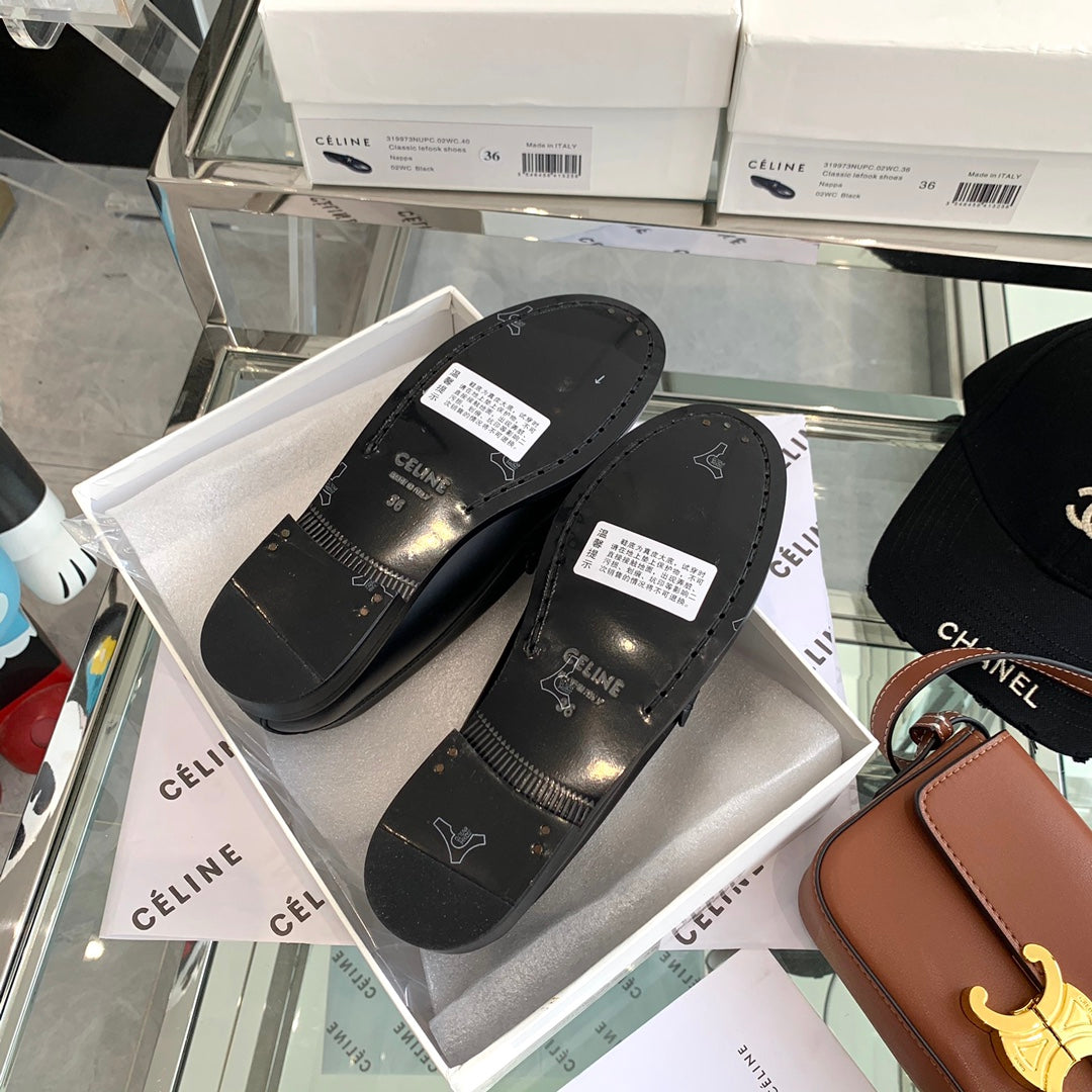 Celine鞋-Celine 霧面皮 樂福鞋
