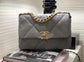 Chanel 19Bag-中號灰色