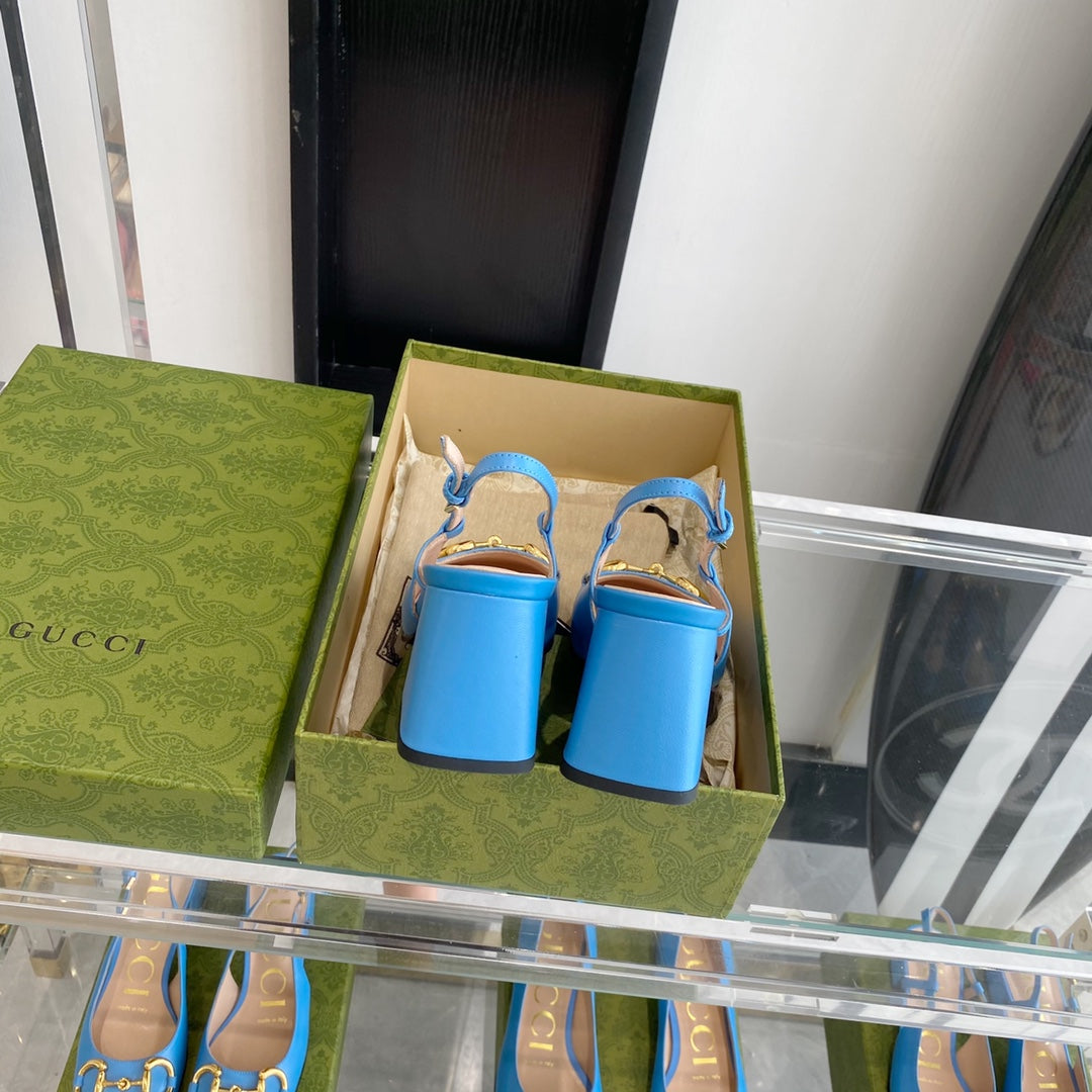 古G家-復古方頭 低跟鞋 低跟涼鞋