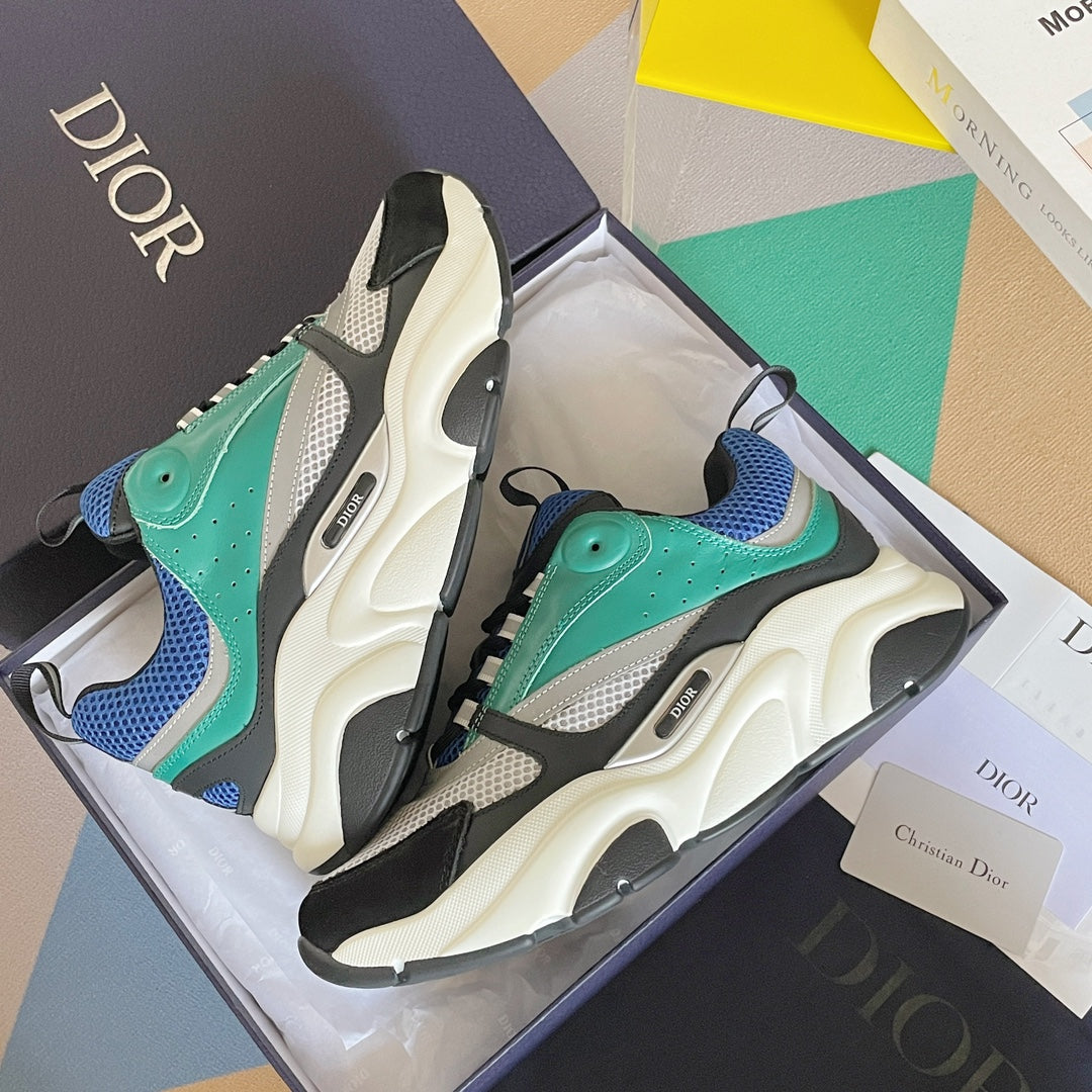 迪D家-B22系列 休閒運動鞋 藍綠色