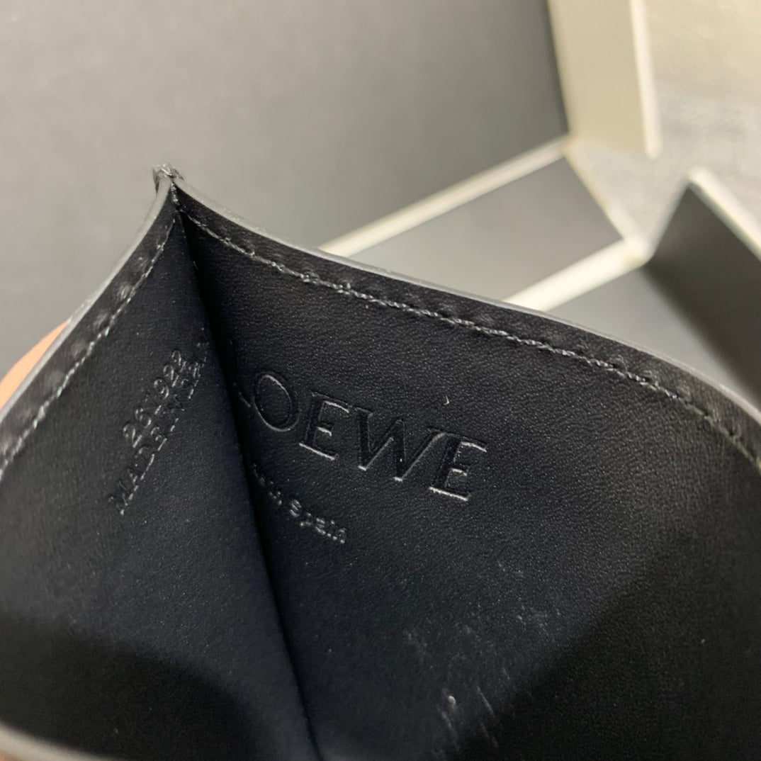 Loewe Plain Card Holder 多色拼接皮革卡包
