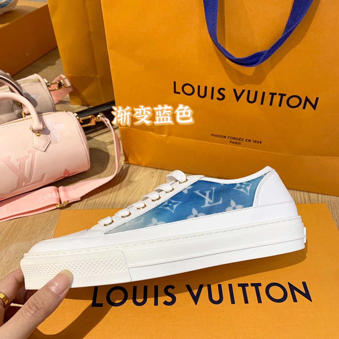 LV鞋-LV Charlie 2022春 低筒 藍色