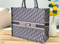 Dior Book Tote-大號41.5cm-深藍老花