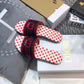 迪D家-2022早春新款 刺繡拖鞋 紅色