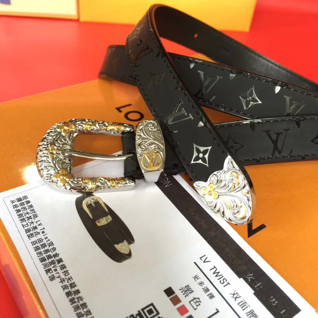 路L家-黑色皮帶-3.0cm