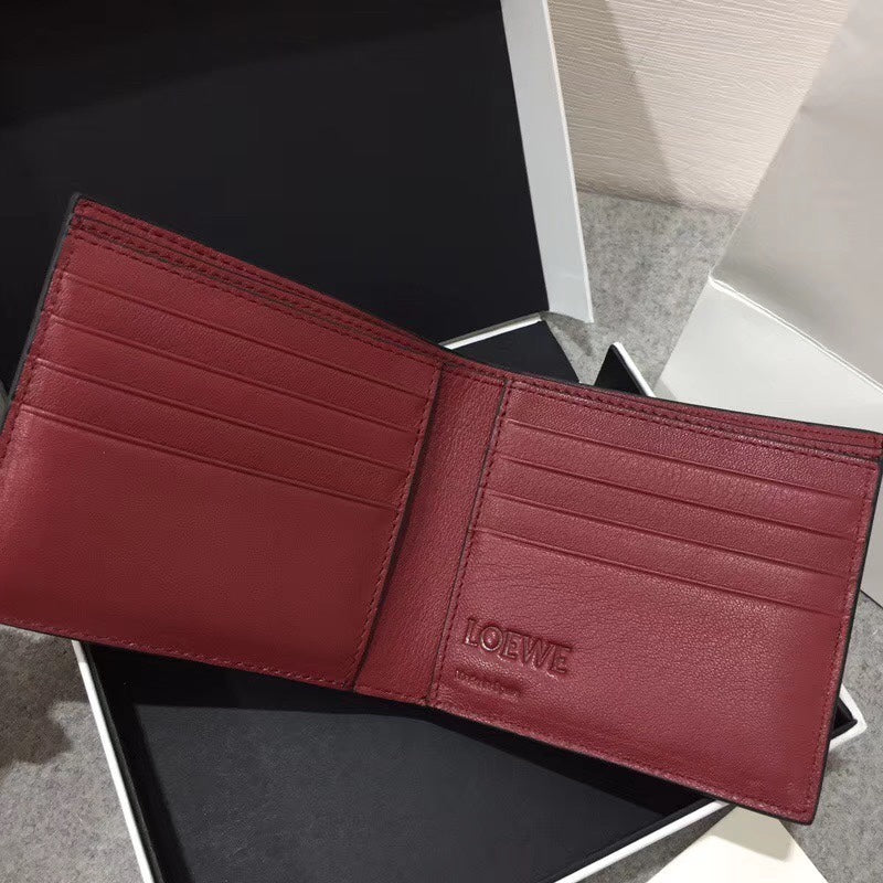 Loewe 男款對折短夾