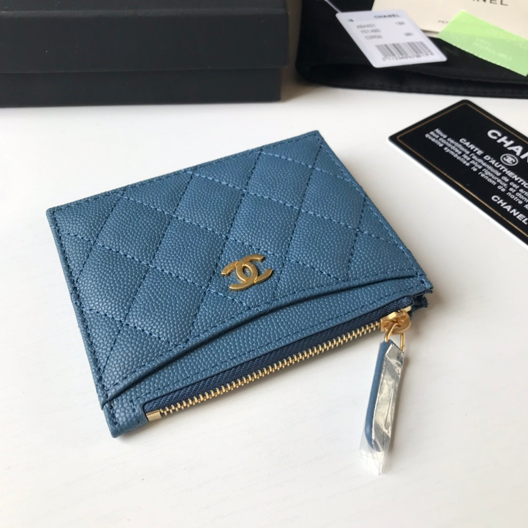 Chanel 拉鍊卡包-扁卡包