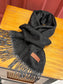 路L家-雙面羊絨圍巾 180*35cm 黑色