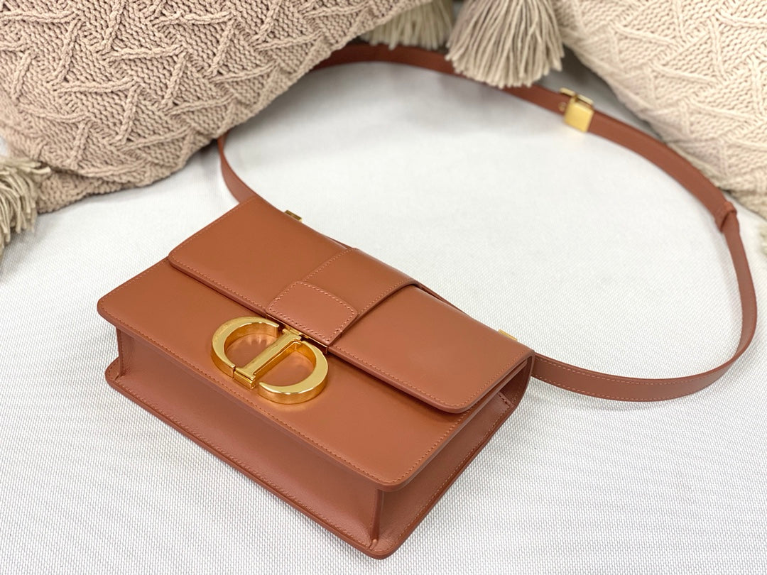 Dior 蒙田 30 Montaigne系列-24cm-牛皮平紋-深古銅金扣