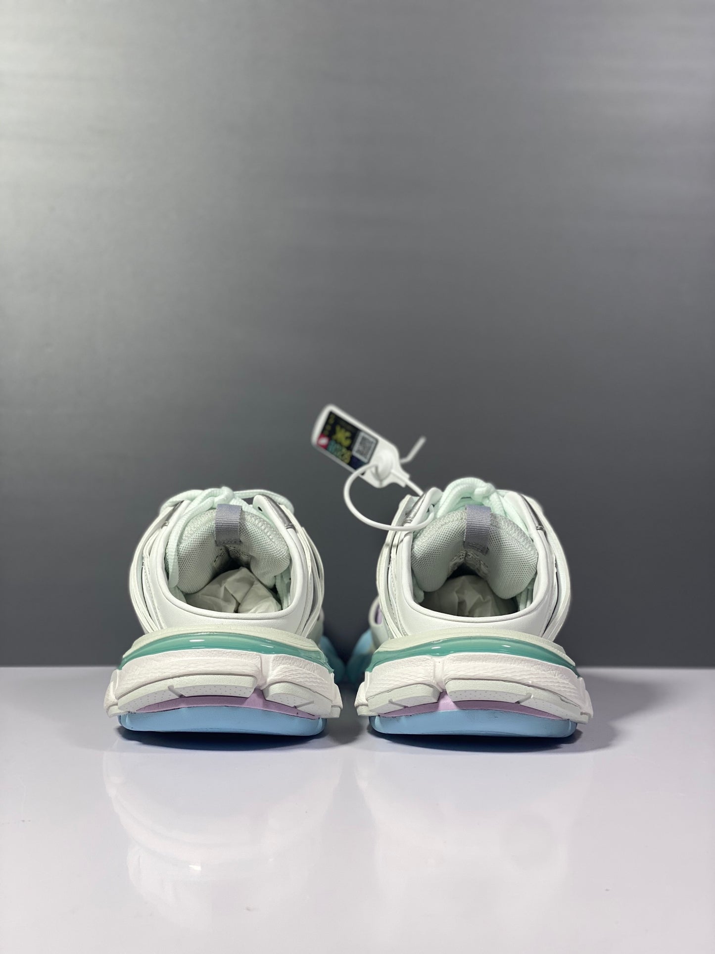 巴黎世-情侶款-3.0 半拖 Sneaker Tess s.Gomma MAILLE WHITEORANGE