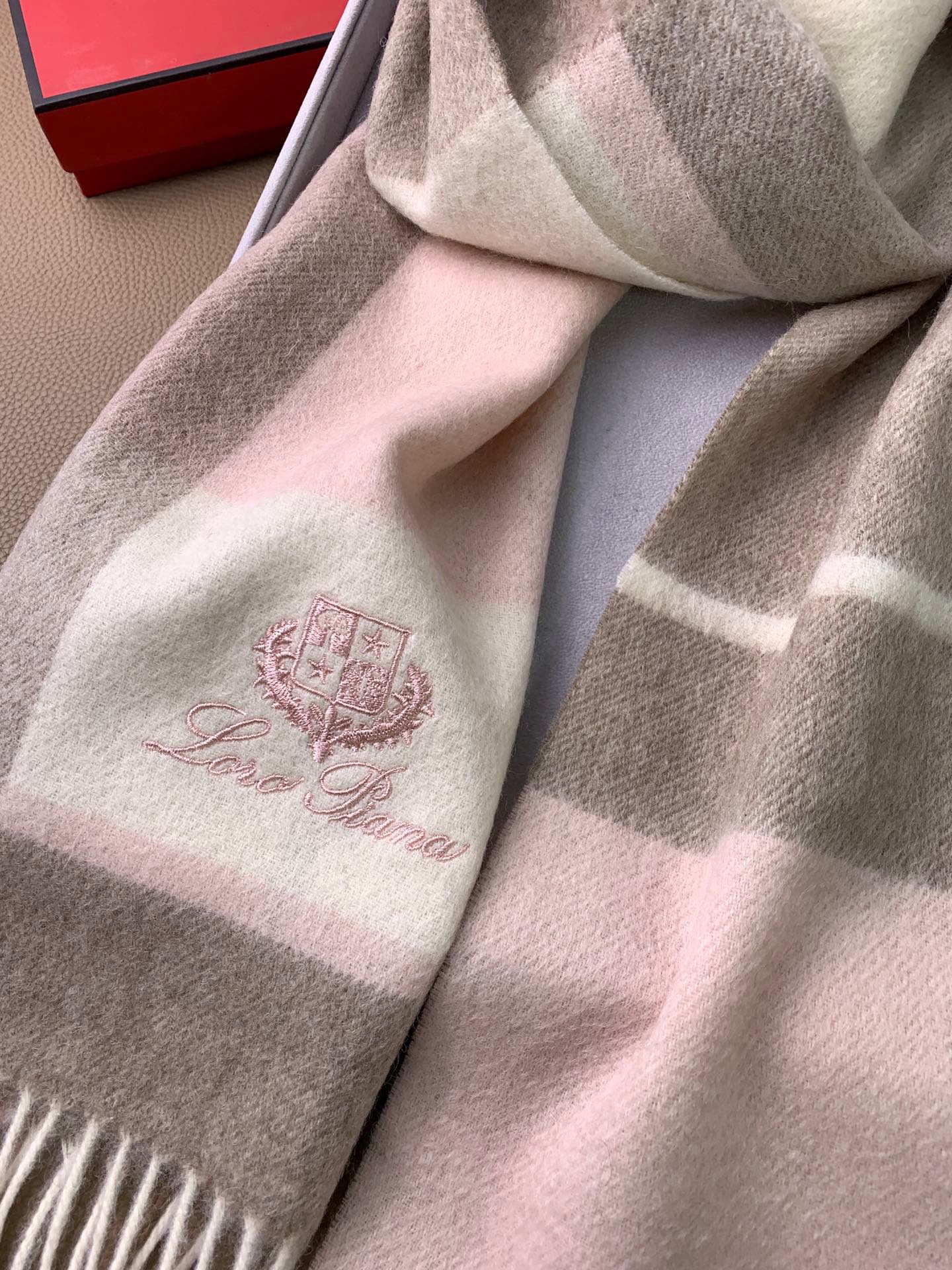 L-Piana-水波紋羊絨圍巾 30*180cm