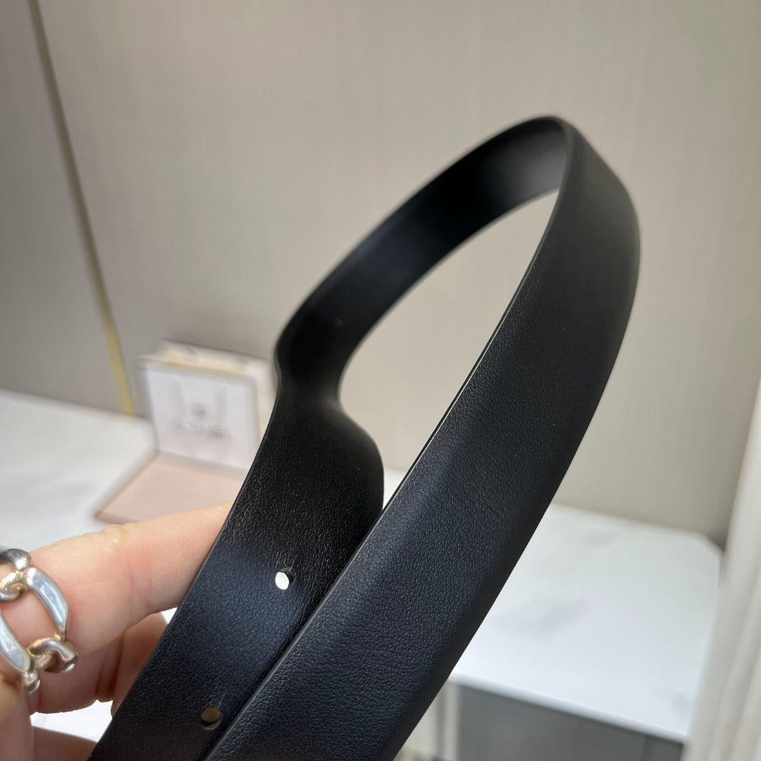 小香家-黑色皮帶-3.0cm