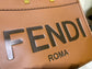 芬F家-Fendi Sunshine-中號棕色牛皮手提袋