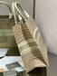 Dior Book Tote-大號41.5cm-金絲條紋