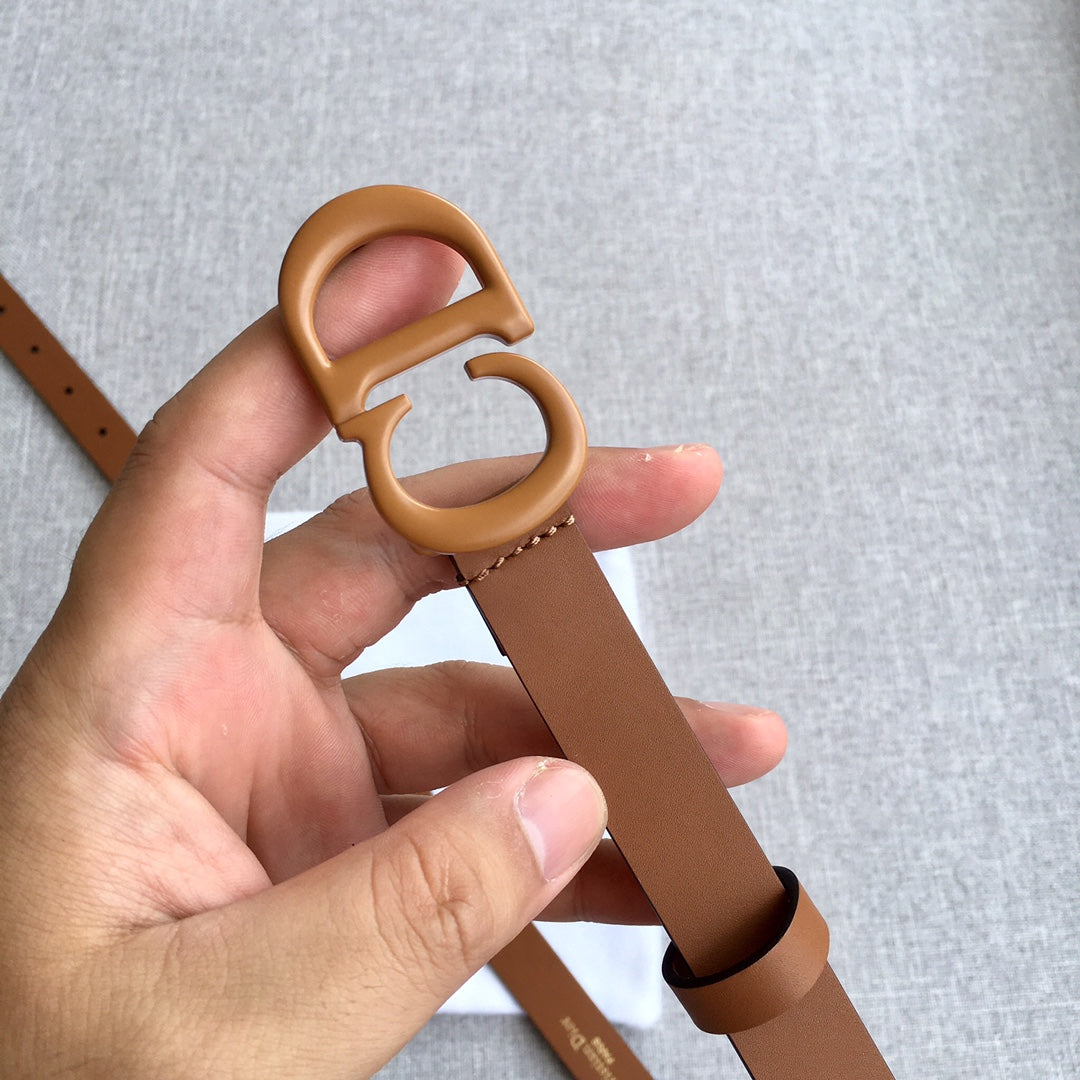 迪D家-咖色皮帶-2.0cm