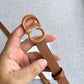迪D家-咖色皮帶-2.0cm