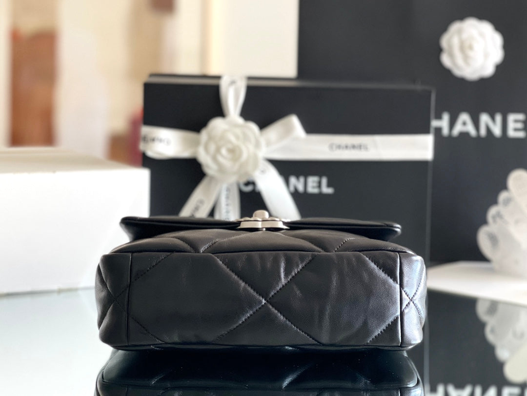 小香家-2022早春系列 19Bag  黑色銀扣 小號