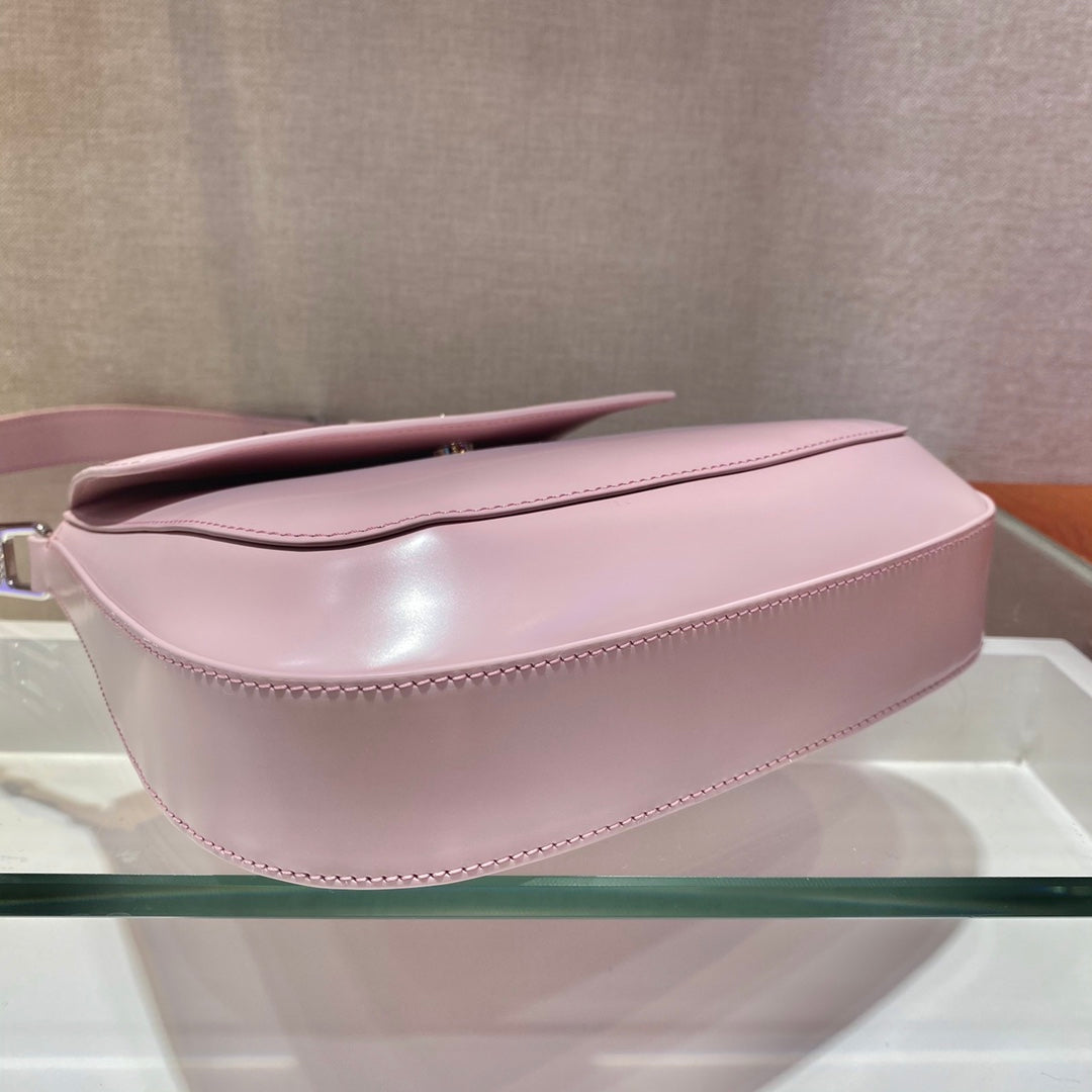 普P家-新款中古 Cleo腋下包 大號 粉色