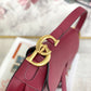 Dior Saddle 馬鞍包-平紋-大號棗紅色-25.5cm