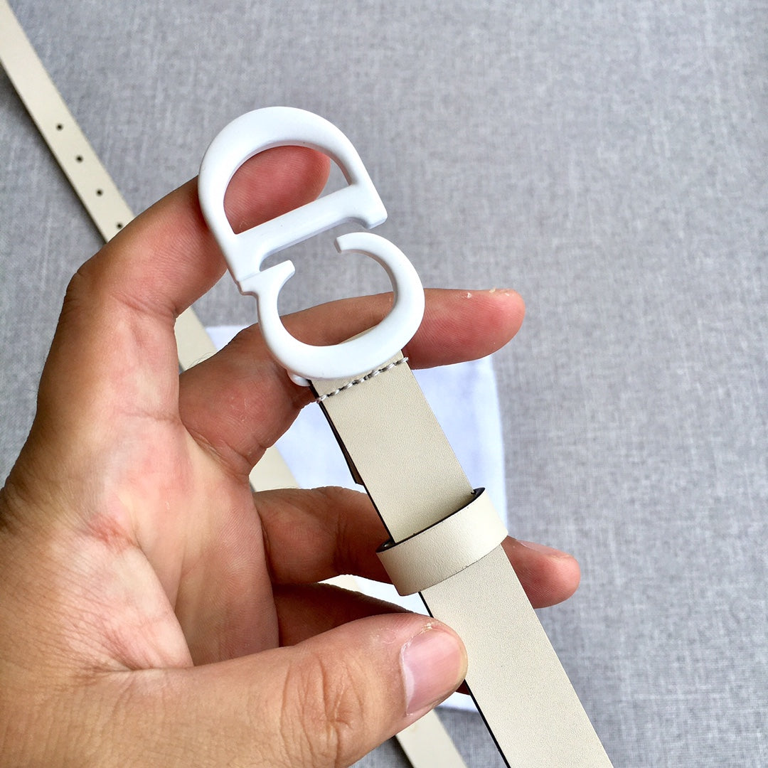迪D家-米色皮帶-2.0cm