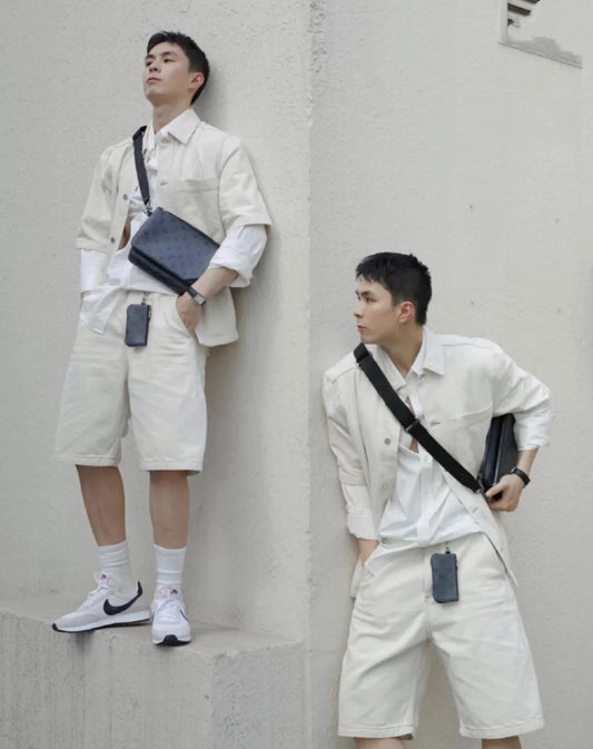 Lou-三合一郵差包 上身照