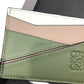 Loewe Plain Card Holder 多色拼接皮革卡包