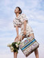 Dior Book Tote-中號36.5cm白花刺繡