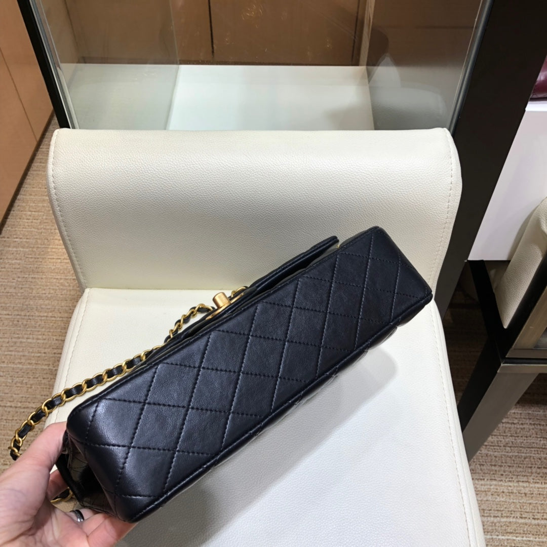 小香家-經典菱格18新系列 CF包 金鍊 25cm
