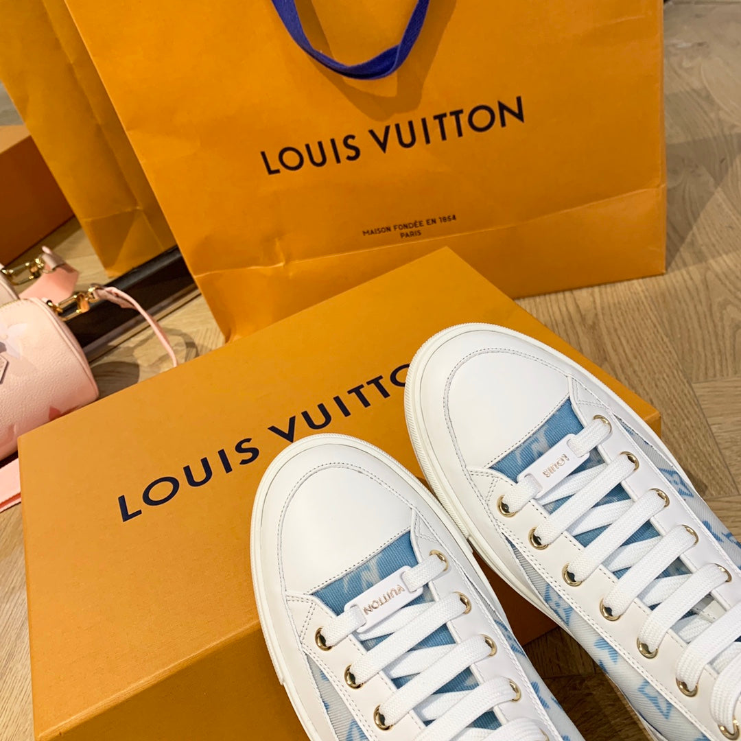 LV鞋-LV Charlie 2022春 高筒 藍色