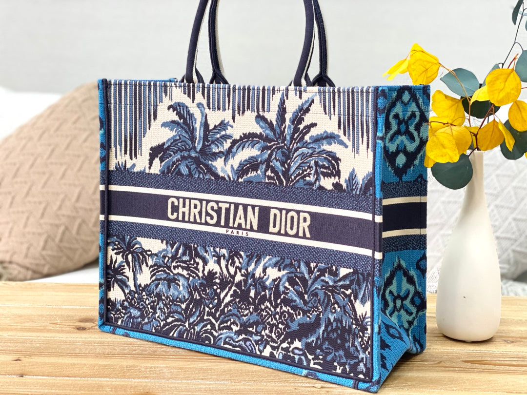 Dior Book Tote-大號41.5cm-夏日椰林