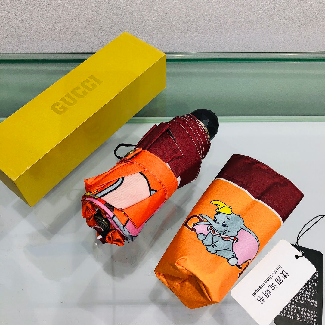 古G家-小飛象聯名款雨傘-橘色