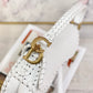 Dior Saddle 馬鞍包-編織-大號白色-25.5cm