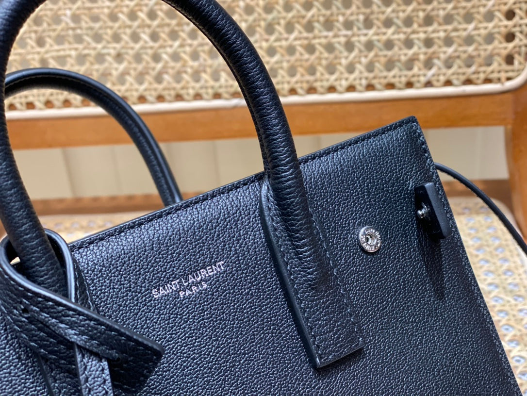 聖Y羅-sac de jour 風琴包山羊紋 黑色 22cm