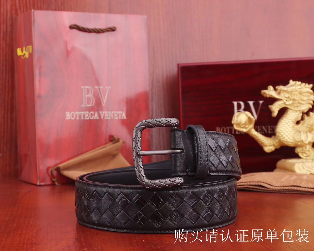 B編織-皮帶-3.8cm-男款