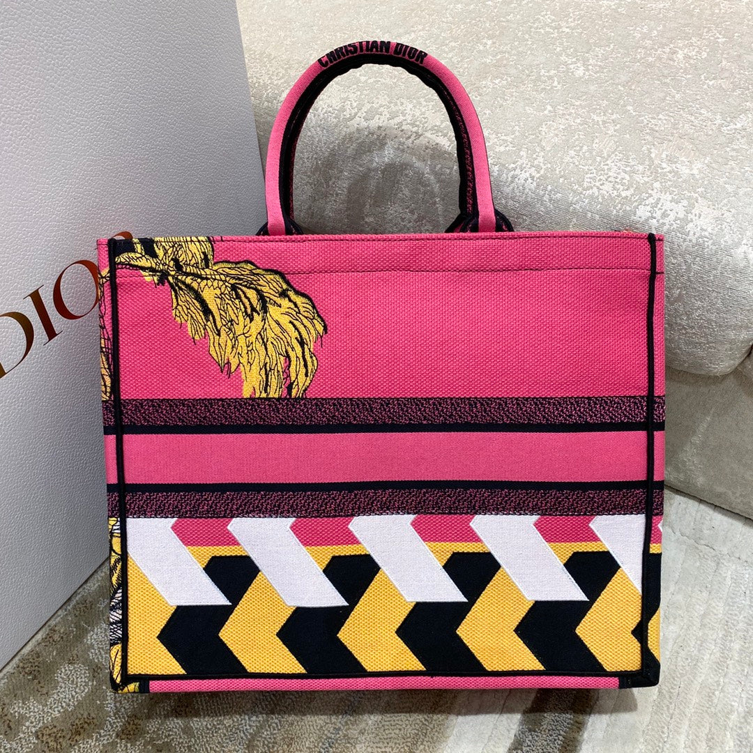 迪D家 Book Tote-大號41.5cm-彩色叢林系列