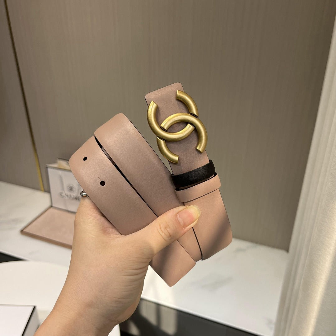 小香家-粉色皮帶-3.0cm