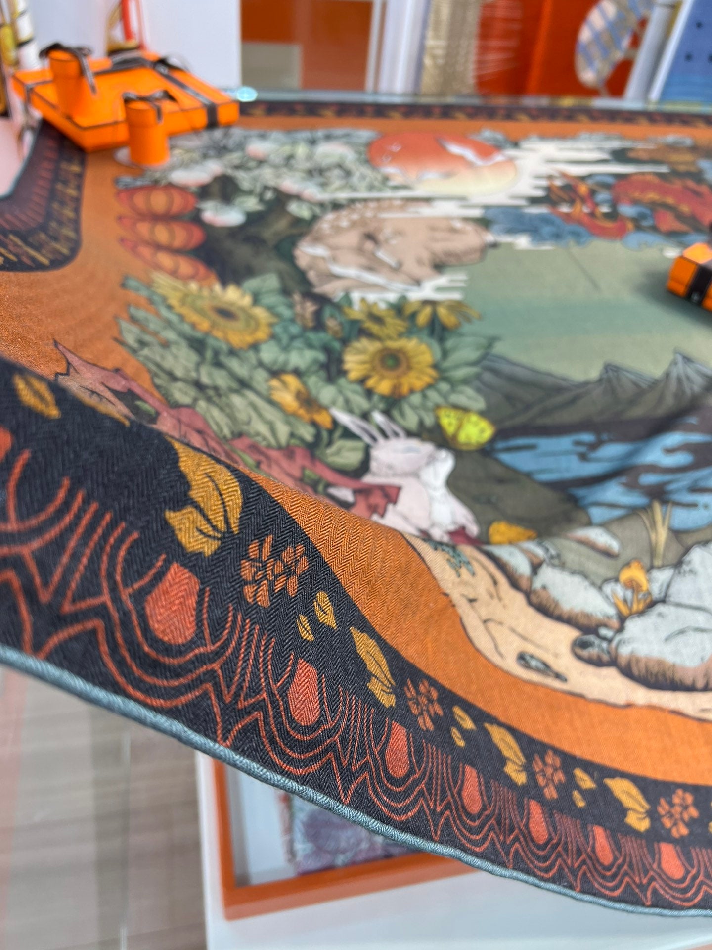 小愛款-雙面絲絨大方巾 140cm