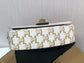 賽C家-Mini Tabou Clutch 鎖頭飾腋下包 老花白棕