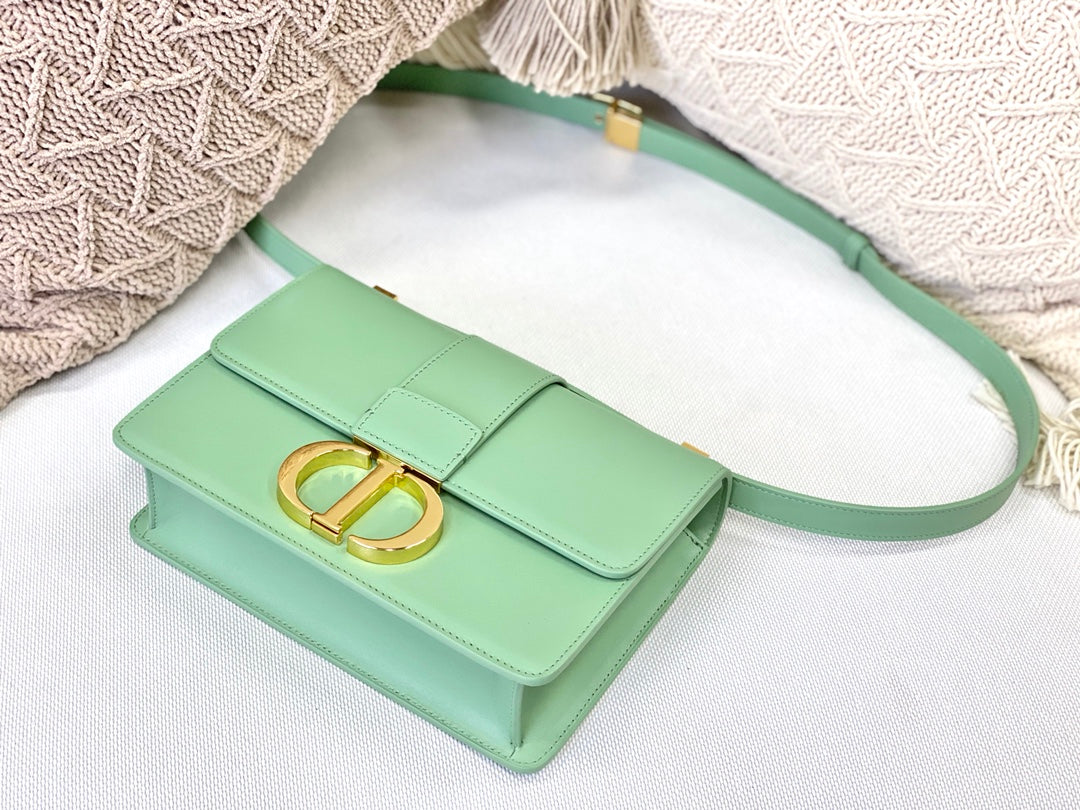 Dior 蒙田 30 Montaigne系列-24cm-牛皮平紋-薄荷綠金扣