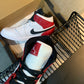 N1K- AJ 1 mid 中筒板鞋 休閒鞋 白紅色