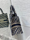 Dior Book Tote-新款小號 26.5 x 21 x 14 cm-深藍老花