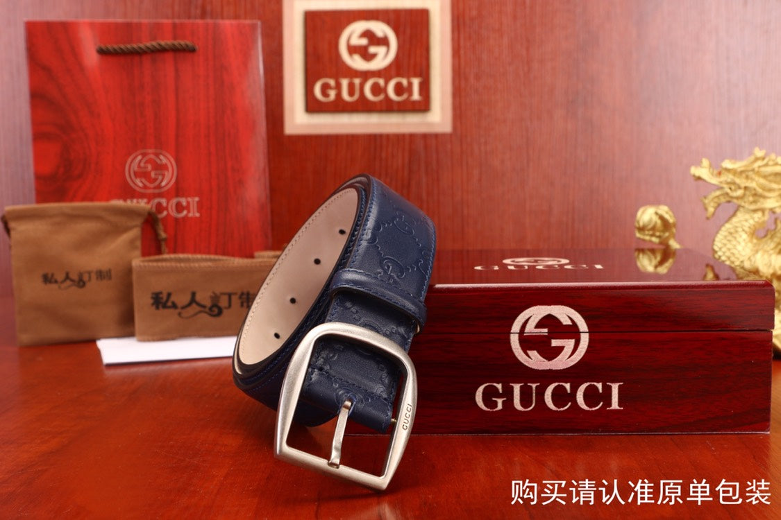 古G家-皮帶-3.8cm-男款