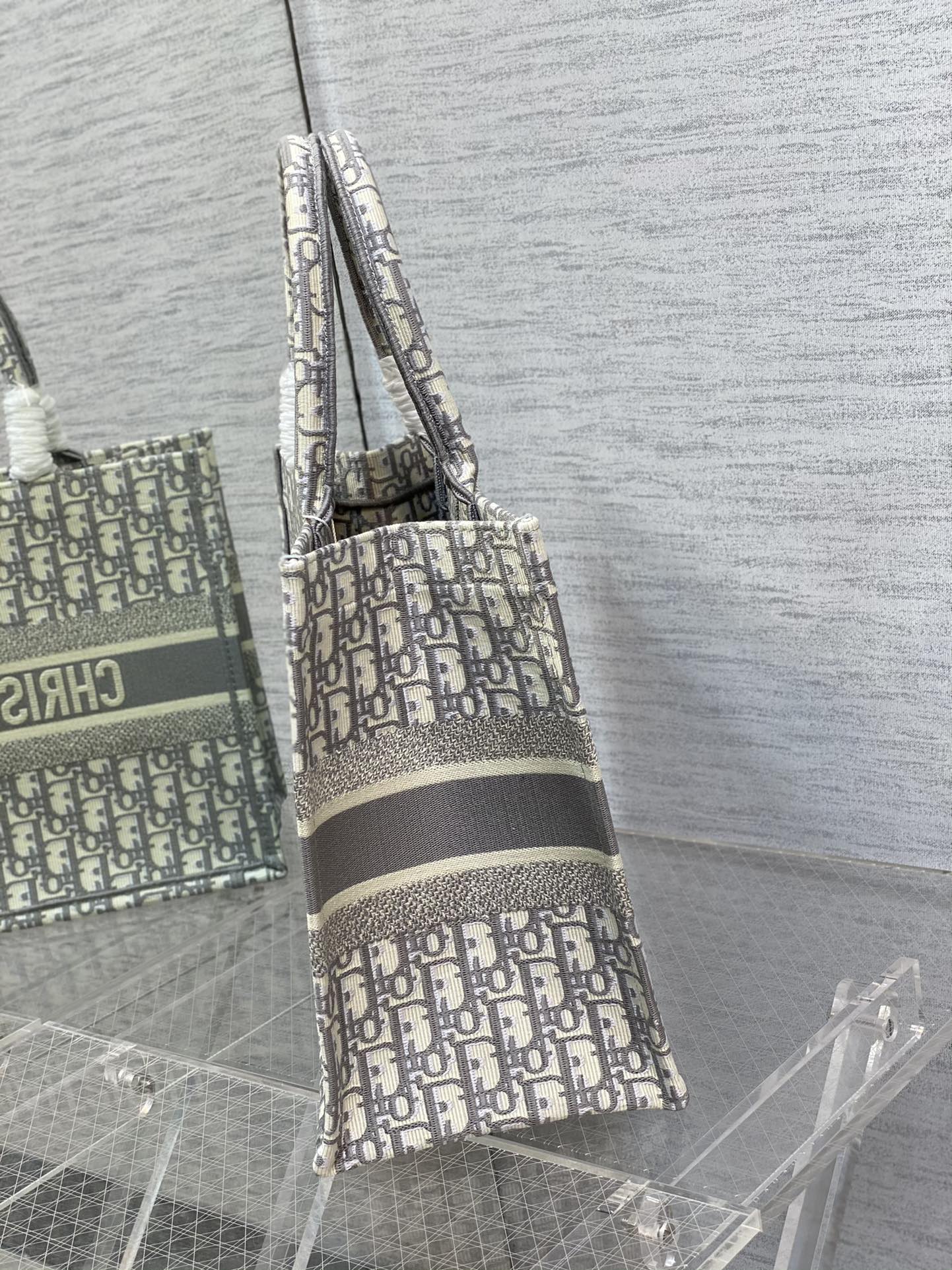 Dior Book Tote-大號41.5cm-灰色老花