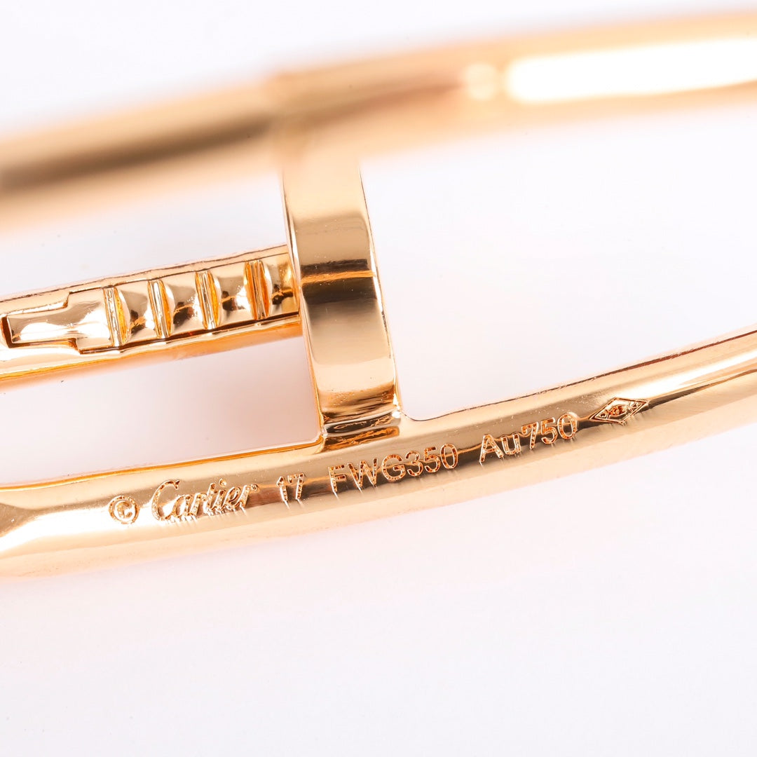 Cartier 釘子手鐲-黃金/玫瑰金/白金-無鑽
