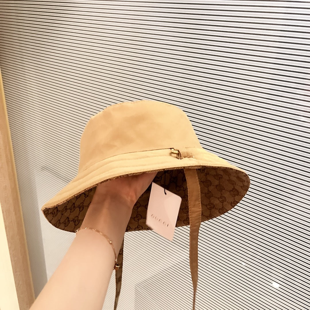 古G家-專櫃同步老花漁夫帽-雙面