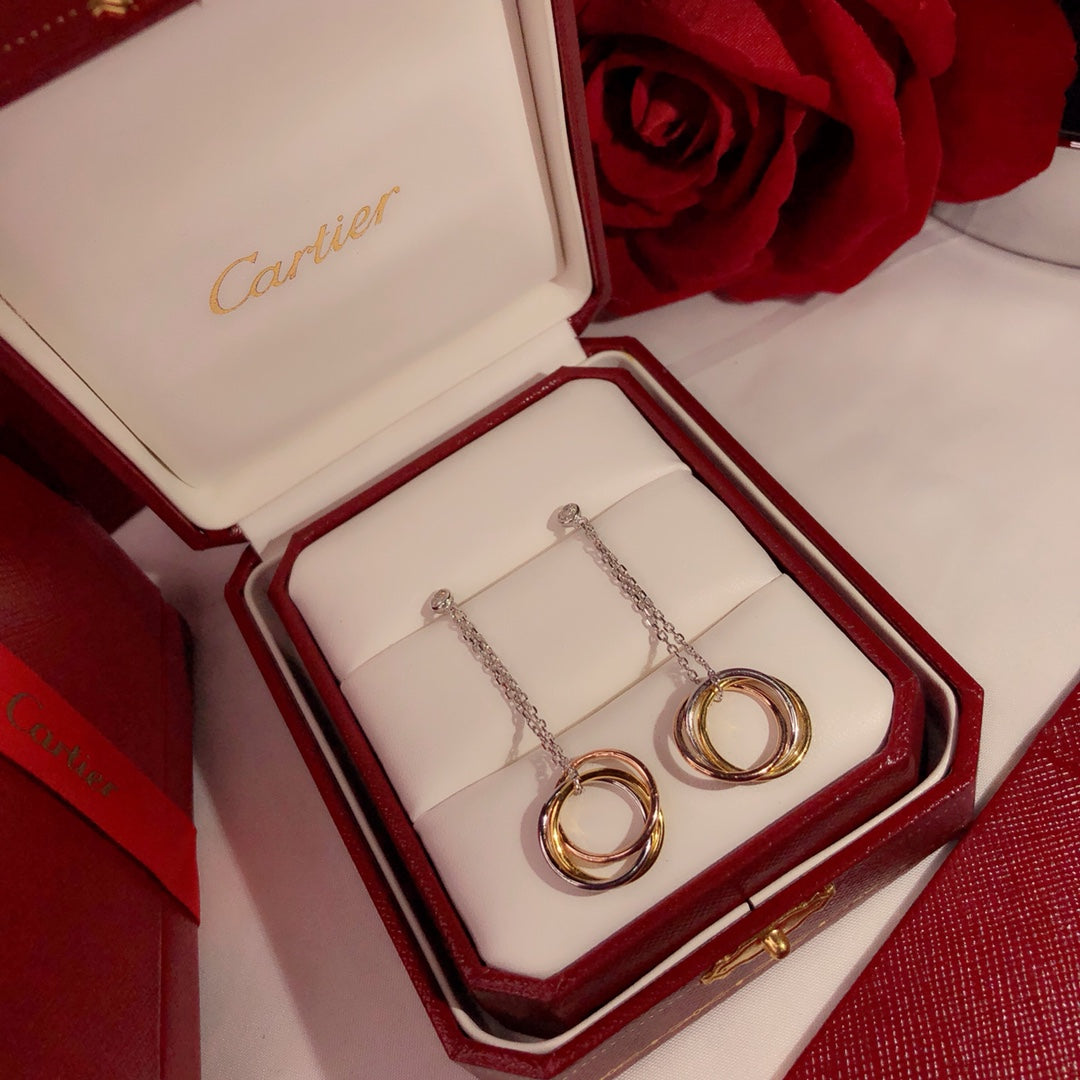 Cartier 三環耳環