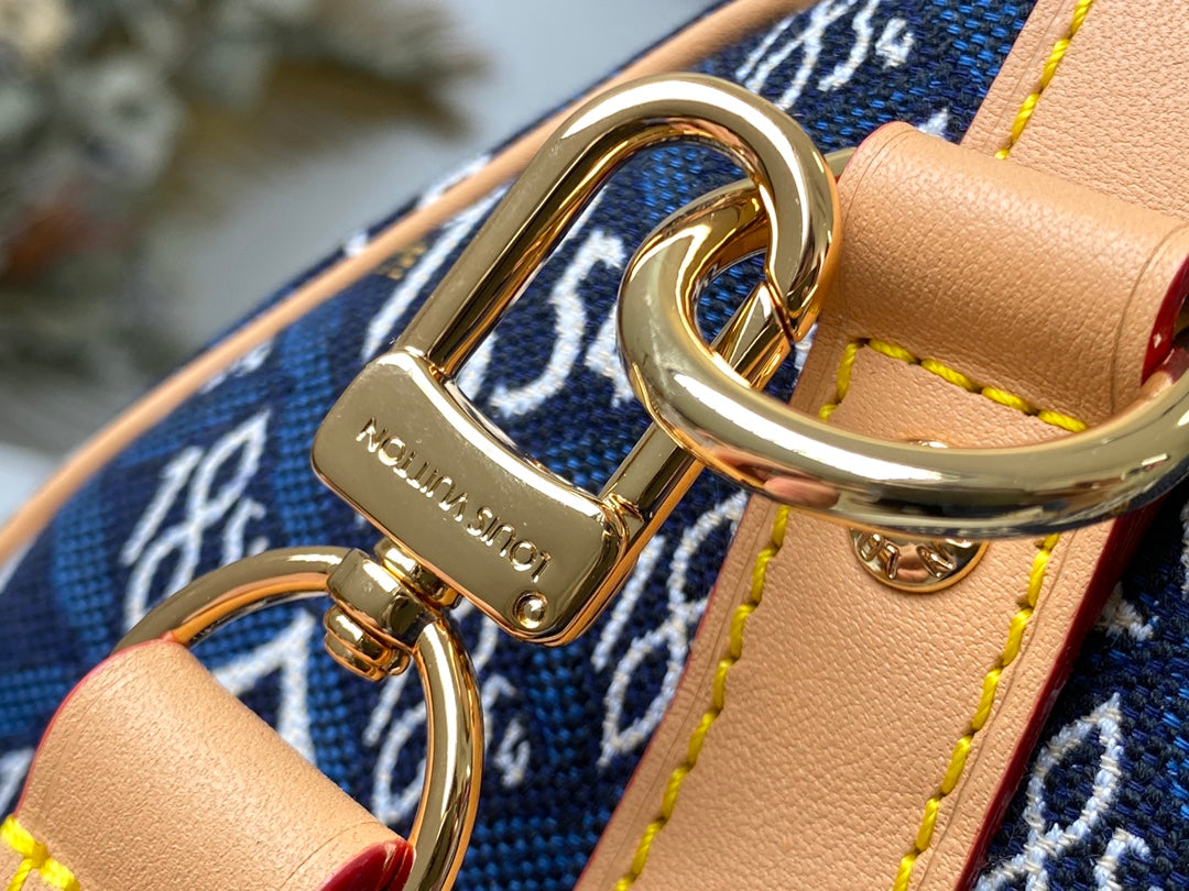 LV M57400 Speedy Bandoulière 25 手袋 Since 1854 提花織物